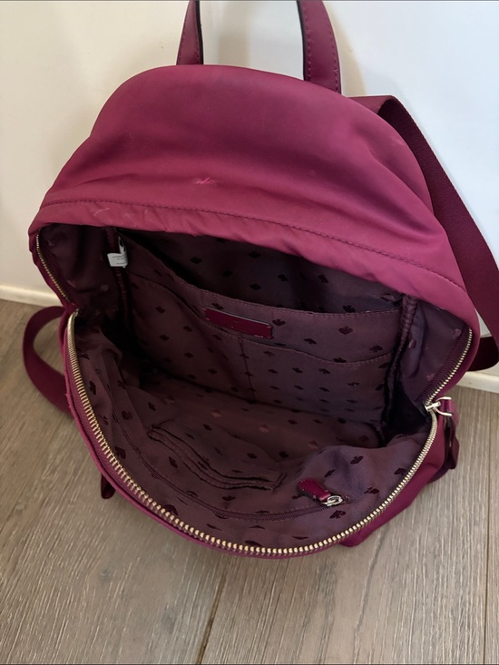 kate spade mini backpack maroon New York Cameron Convertible in Cherrywood, Cherry wood Fashion Adult Backpacks Home Kate Spade New York Saffiano